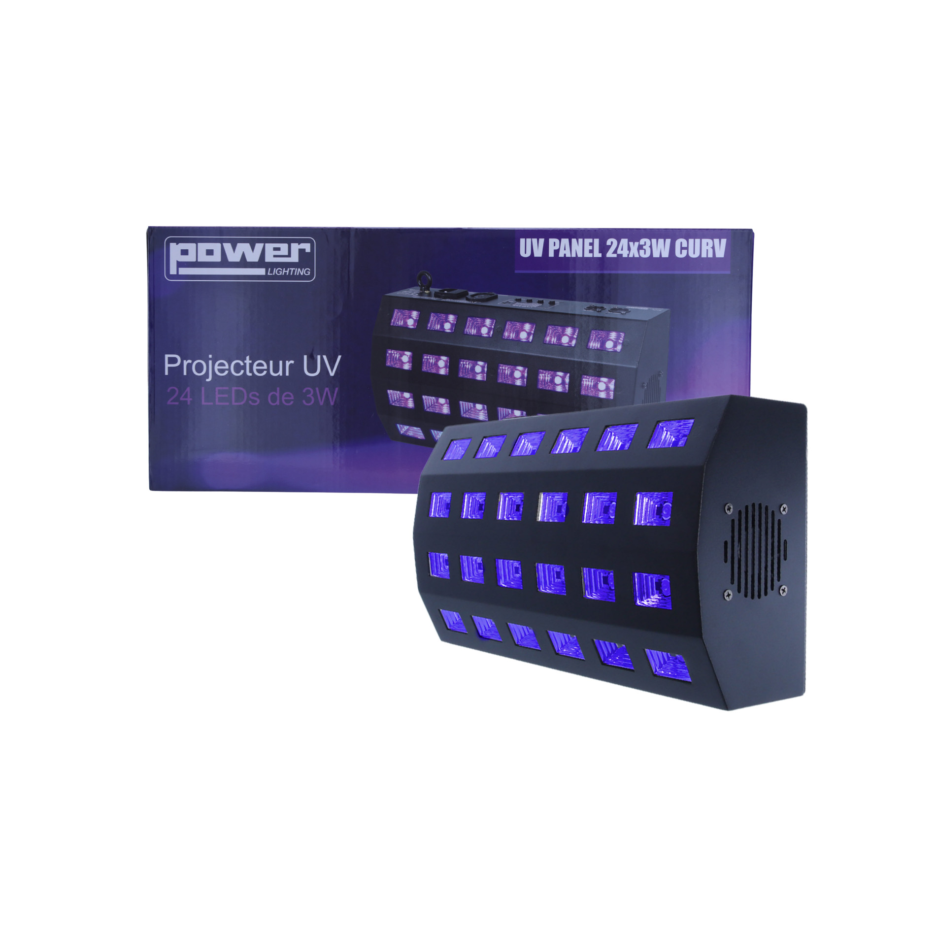 Power Lighting Panneau 24 Leds Uv De 3w - Projecteurs À Leds - Variation 9