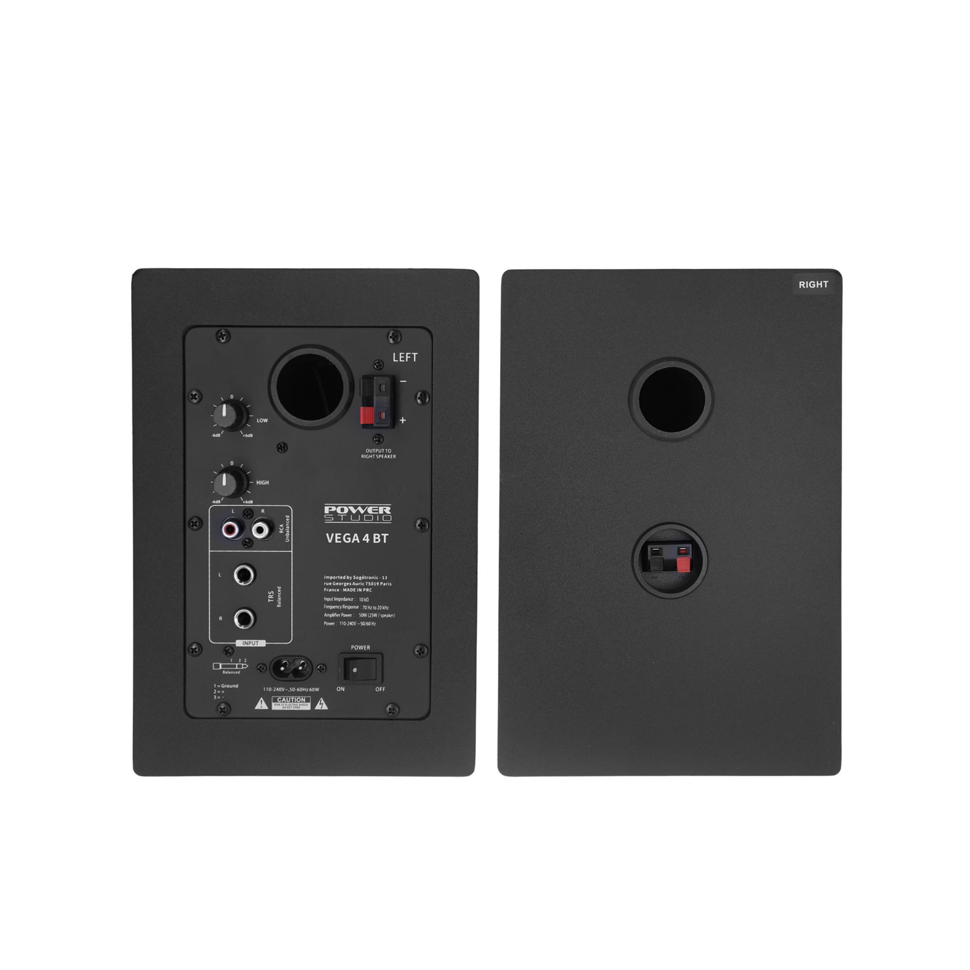 Power Studio Vega 4 Bt - La Paire - Enceinte Monitoring Active - Variation 2