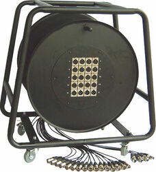 Câble multipaire & boîtier de scène Power Boîtier de Scène Enrouleur 2154 - 32 Entrées 8 Sorties 30m