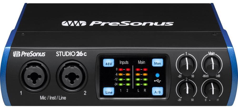 Carte son usb Presonus Studio 26C