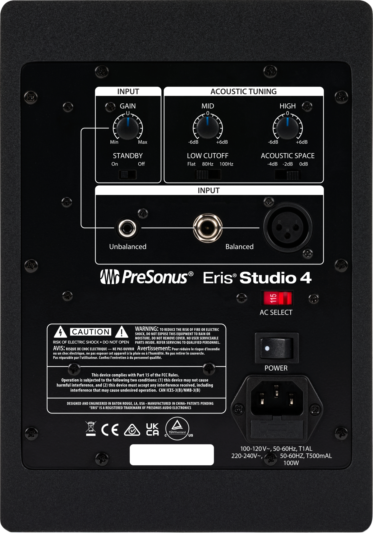 Presonus Eris Studio 4 - La PiÈce - Enceinte Monitoring Active - Variation 1