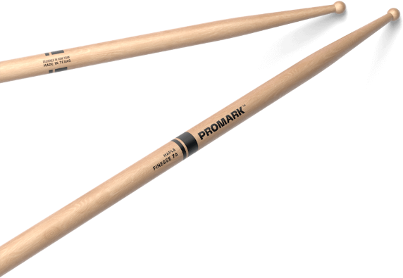 Pro Mark Finesse 7a Maple Drumstick, Small Round Wood Tip - Baguette Batterie - Main picture
