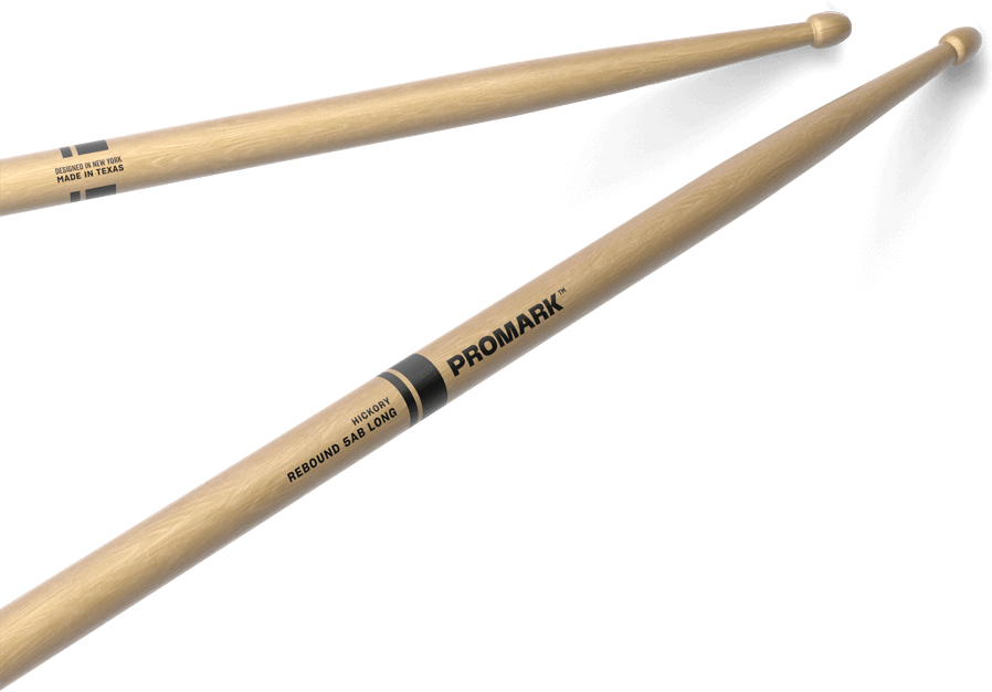 Pro Mark Rbh580law Rebound 5ab Long Hickory Drumstick, Acorn Wood Tip - Baguette Batterie - Main picture