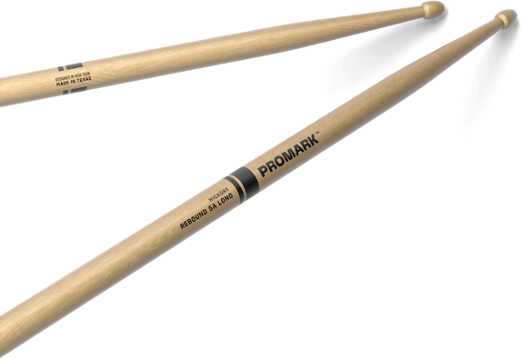 Pro Mark Rebound 5a Long Hickory Drumstick, Acorn Wood Tip - Baguette Batterie - Main picture