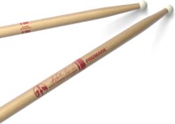 Baguette batterie Pro mark Baguettes de fanfare BYOS signature « Scrapes », olive en nylon