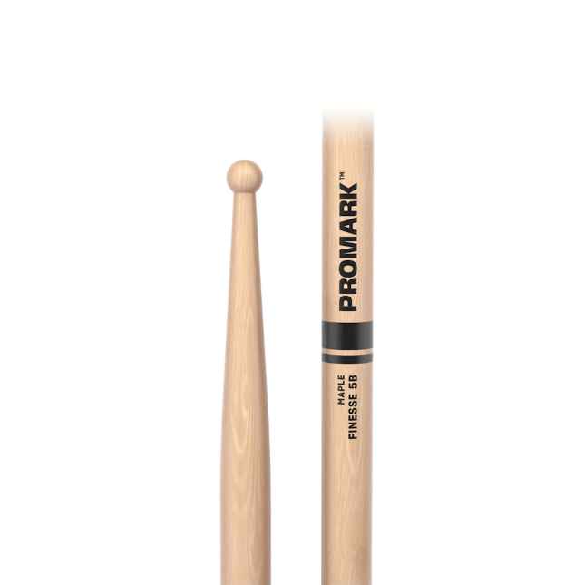 Pro Mark Finesse 5b Maple Drumstick, Small Round Wood Tip - Baguette Batterie - Variation 4