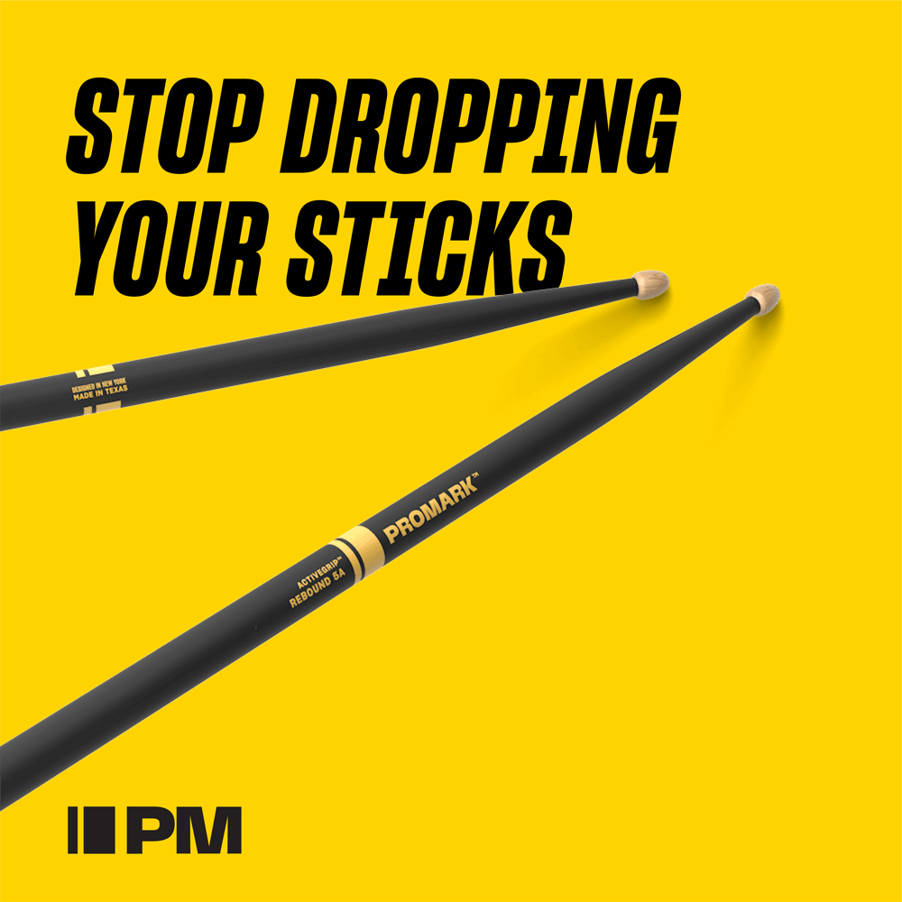 Pro Mark R5abag Rebound 5ab Activegrip Hickory Drumstick, Acorn Wood Tip - Baguette Batterie - Variation 1