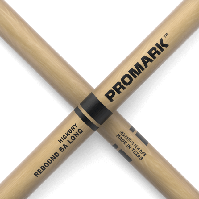Pro Mark Rebound 5a Long Hickory Drumstick, Acorn Wood Tip - Baguette Batterie - Variation 1