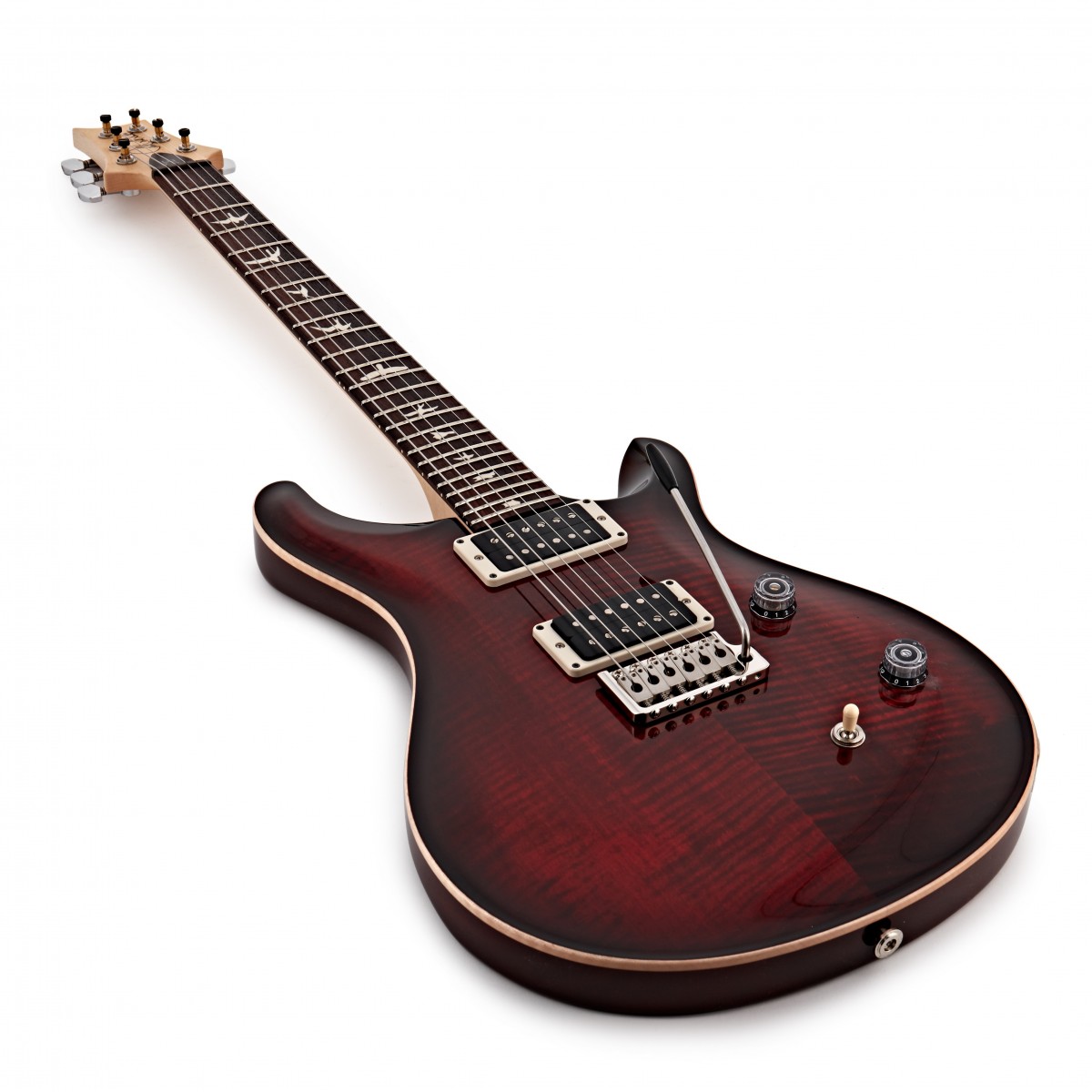 Prs Ce 24 Bolt-on Usa Hh Trem Rw - Fire Red Burst - Guitare Électrique Double Cut - Variation 2