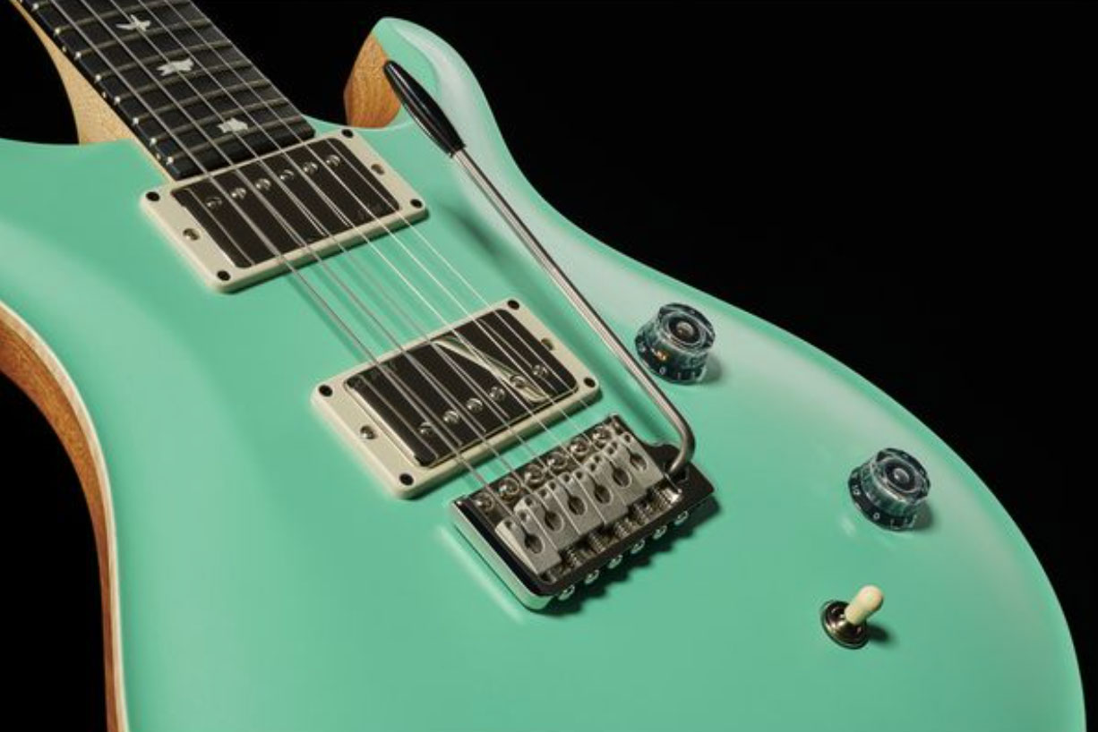 Prs Ce 24 Satin Bolt-on Usa Ltd 2h Trem Rw - Seafoam Green - Guitare Électrique Double Cut - Variation 2