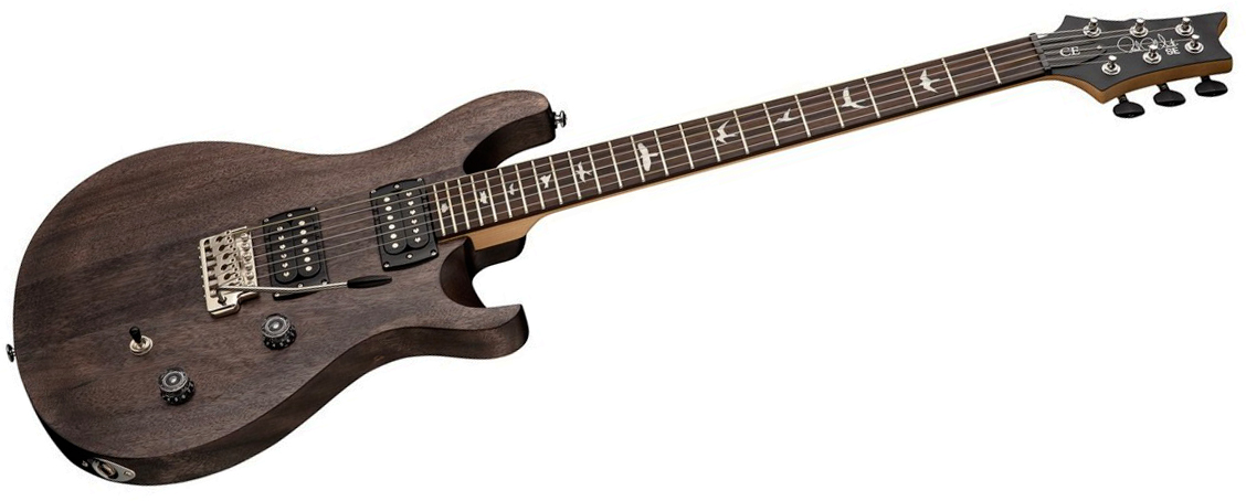 Prs Ce24 Standard Satin Se Bolt-on (wing Tuners) 2h Trem Rw - Charcoal - Guitare Électrique Double Cut - Variation 1
