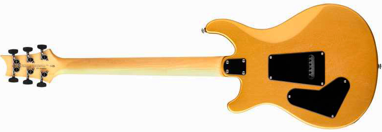 Prs Ce24 Standard Satin Wing Tuners Se Bolt-on 2h Trem Rw - Metallic Gold - Guitare Électrique Double Cut - Variation 1
