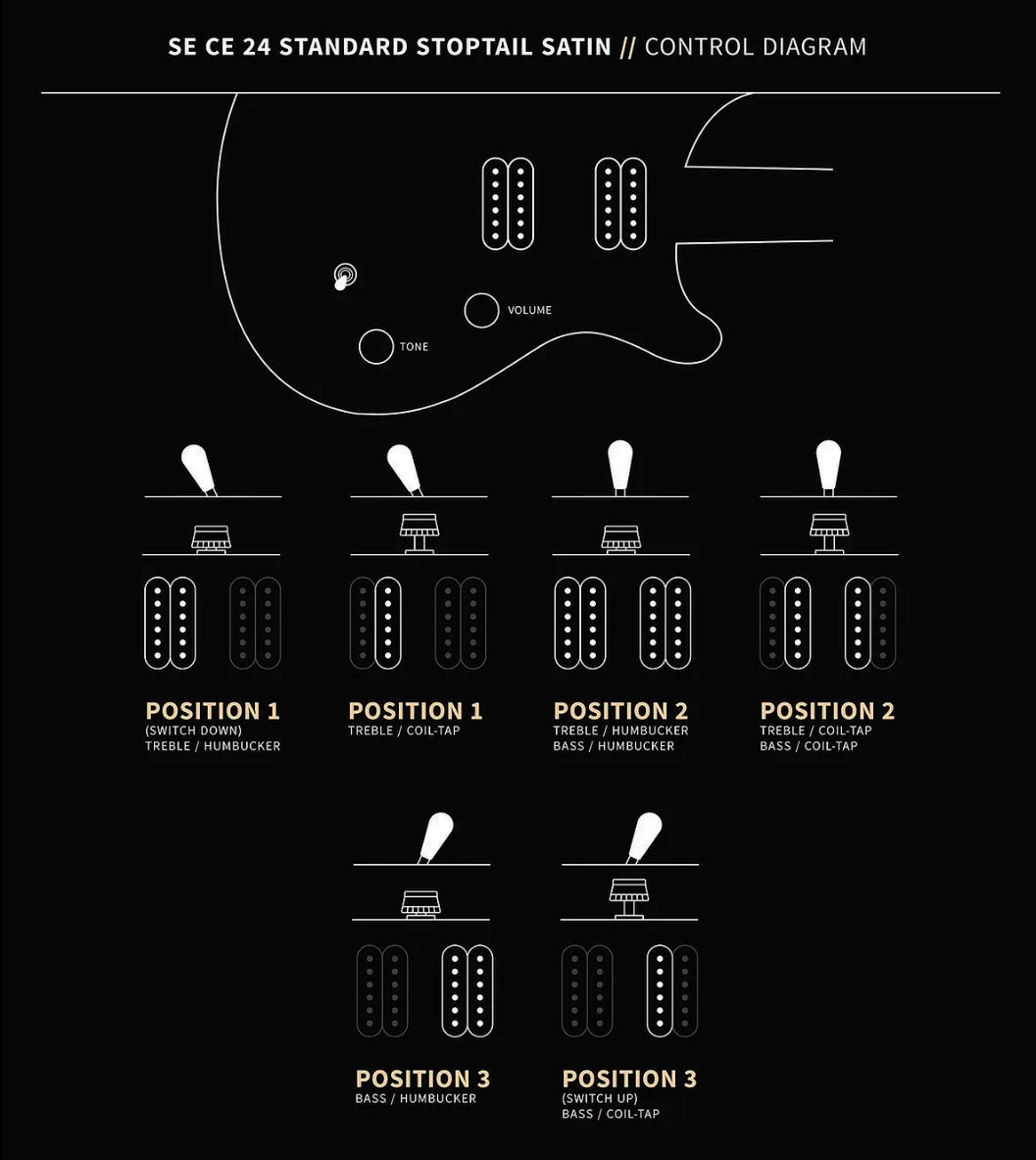 Prs Ce24 Standard Stoptail Satin Se Bolt-on 2h Trem Rw - Metallic Gold - Guitare Électrique Double Cut - Variation 5