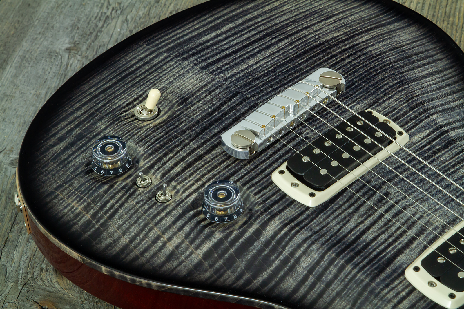 Prs Charcoal Phoenix Ltd Usa 2h Ht Rw - Grey - Guitare Électrique Forme Str - Variation 11