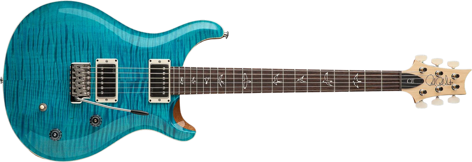 Prs Ce 22 Bolt-on Usa Ltd 2h Trem Rw - Carroll Blue - Guitare Électrique Double Cut - Main picture