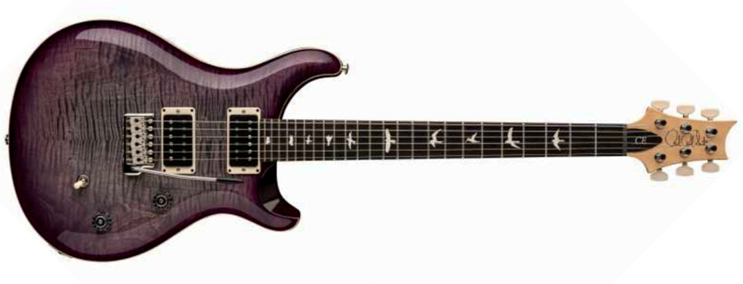 Prs Ce24 Bolt-on Usa 2h 85/15 Trem Rw - Faded Gray Black Purple Burst - Guitare Électrique Double Cut - Main picture