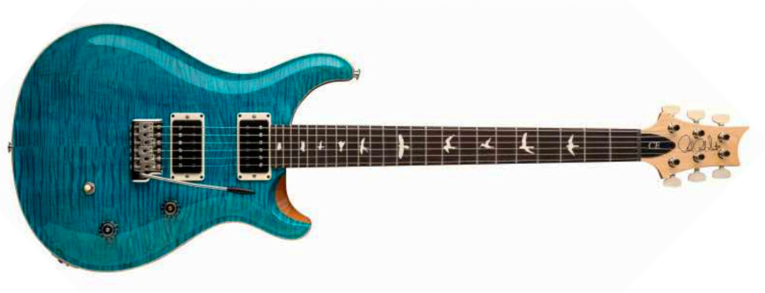 Prs Ce24 Bolt-on Usa 2h 85/15 Trem Rw - Carroll Blue - Guitare Électrique Double Cut - Main picture