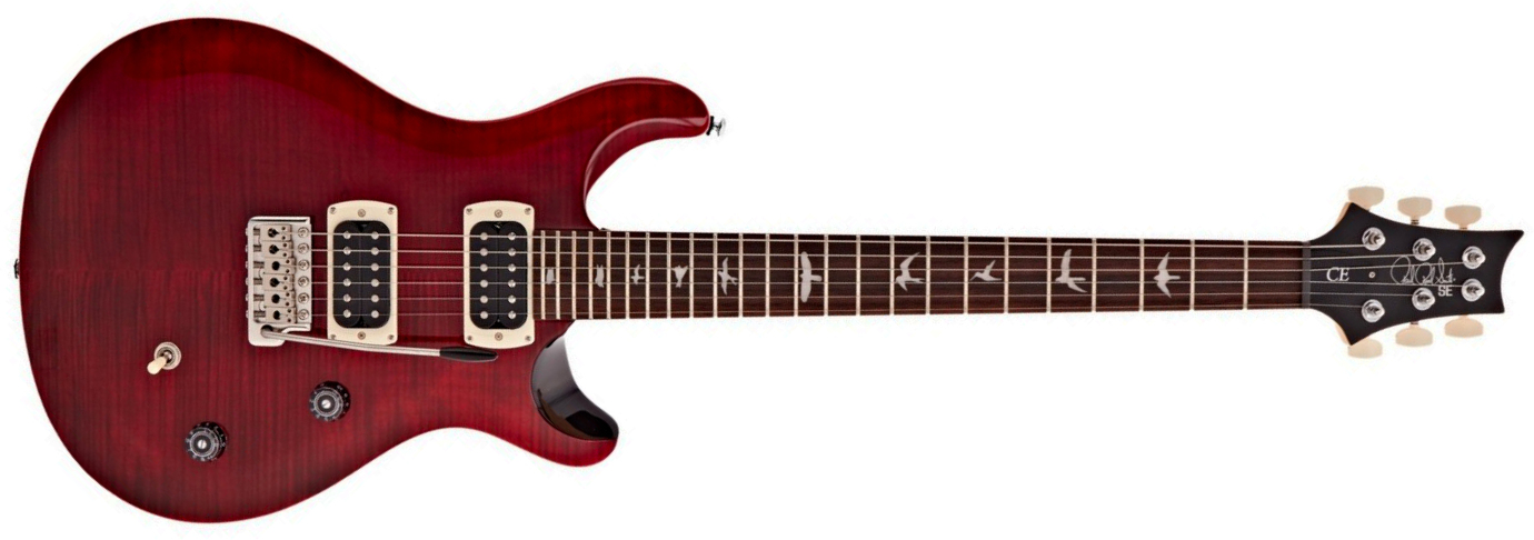 Prs Ce24 Se Bolt-on (wing Tuners) 2h Trem  Rw - Black Cherry - Guitare Électrique Double Cut - Main picture