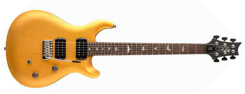 Prs Ce24 Standard Satin Wing Tuners Se Bolt-on 2h Trem Rw - Metallic Gold - Guitare Électrique Double Cut - Main picture