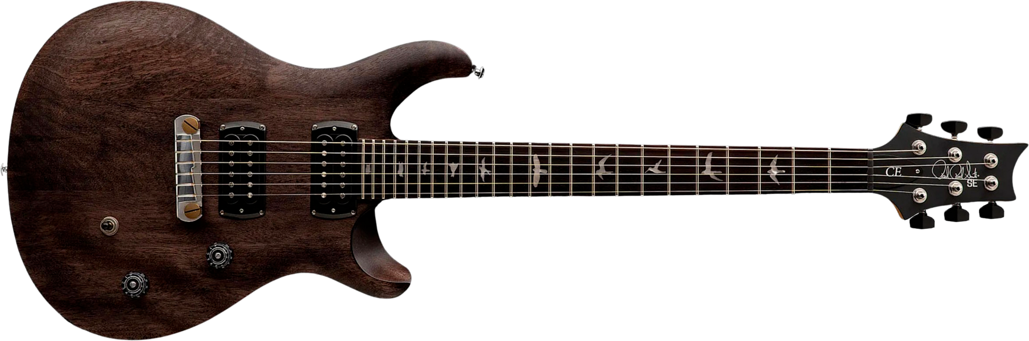 Prs Ce24 Standard Stoptail Satin Se Bolt-on 2h Ht Rw - Charcoal - Guitare Électrique Double Cut - Main picture