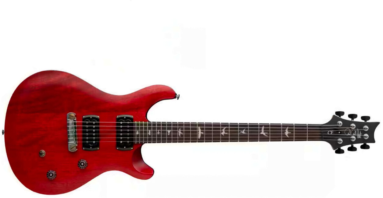 Prs Ce24 Standard Stoptail Satin Se Bolt-on 2h Trem Rw - Vintage Cherry - Guitare Électrique Double Cut - Main picture