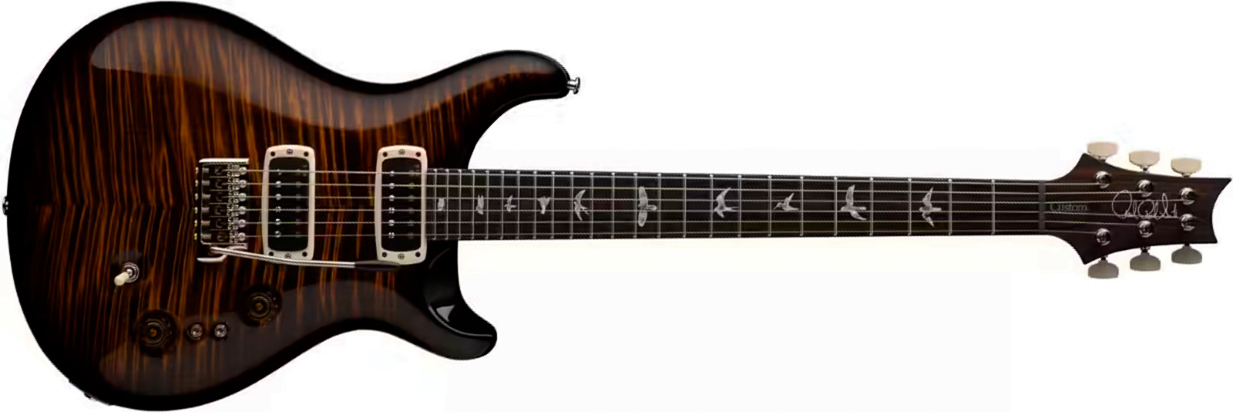 Prs Custom 24-08 Usa 2h Tci Trem Rw - Black Gold Wraparound Burst - Guitare Électrique Double Cut - Main picture