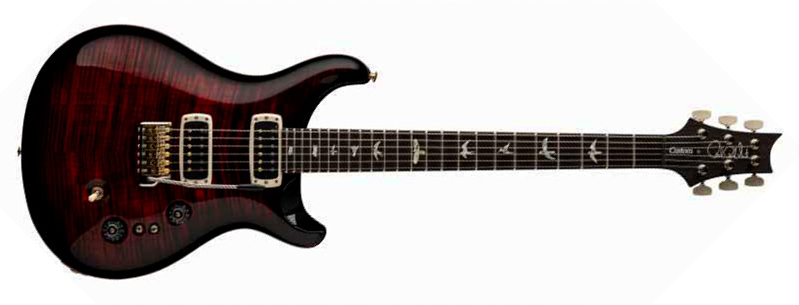 Prs Custom 24-08 Usa 2h Tci Trem Rw - Fire Smokeburst - Guitare Électrique Double Cut - Main picture