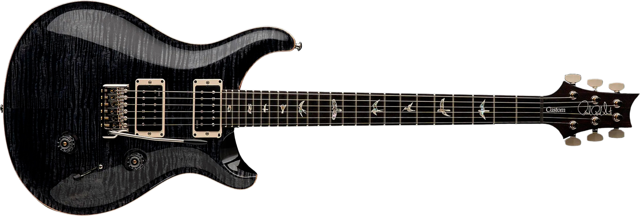 Prs Custom 24 Usa 2h Dmo Trem Rw - Gray Black - Guitare Électrique Double Cut - Main picture