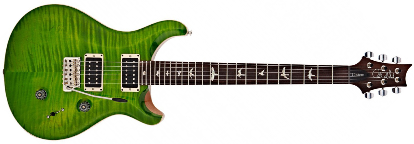 Prs Custom 24 Usa 2h Trem Rw - Eriza Verde - Guitare Électrique Double Cut - Main picture