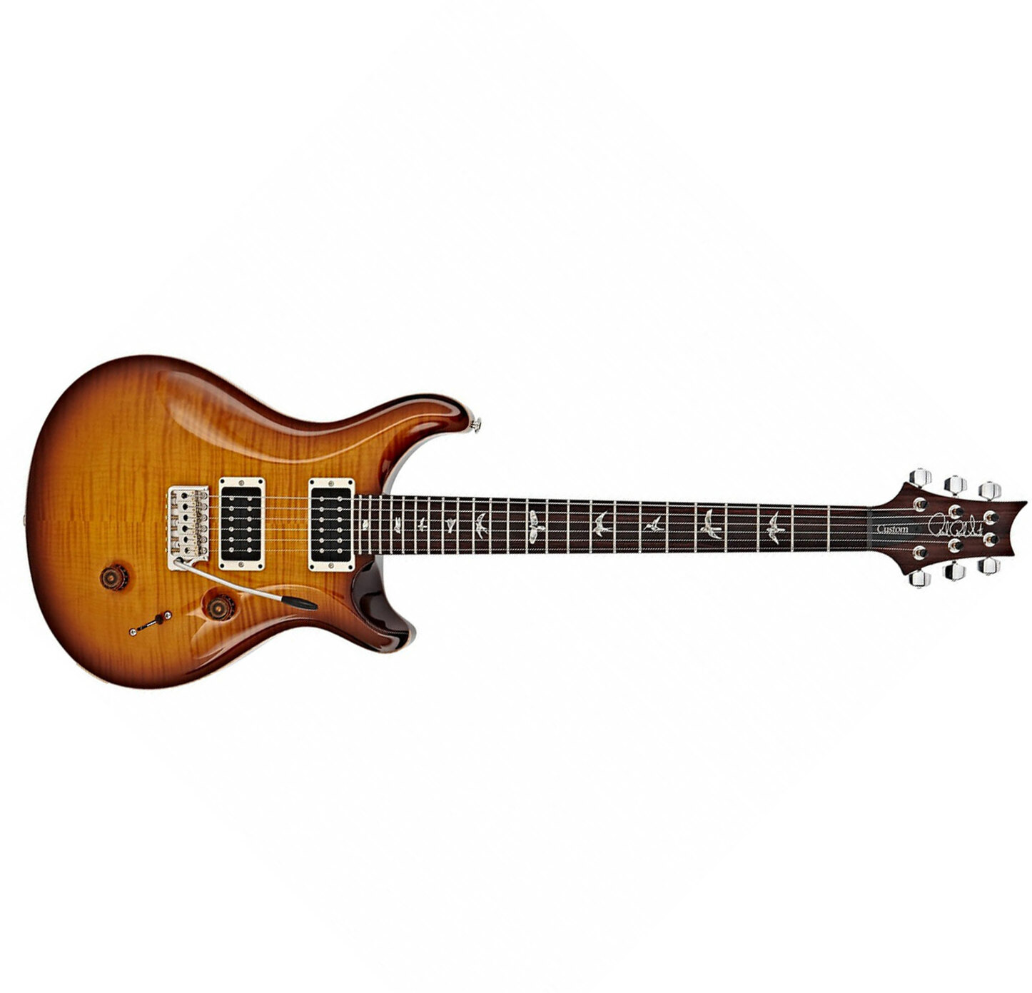 Prs Custom 24 Usa 2h Trem Rw - Mccarty Sunburst - Guitare Électrique Double Cut - Main picture