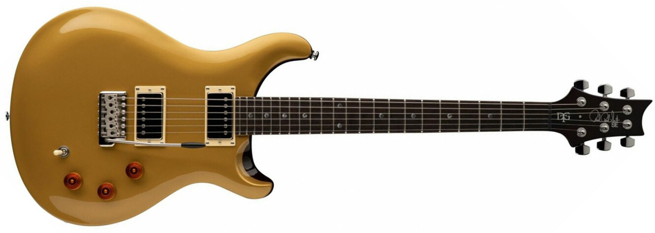 Prs David Grissom Se Dgt 2023 Signature 2h Trem Rw - Gold Top - Guitare Électrique Double Cut - Main picture