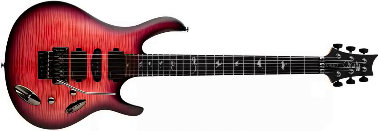 Prs Herman Li Chleo Se Signature Hsh Fishman Fluence Fr Eb - Orchid Dusk - Guitare Électrique Signature - Main picture