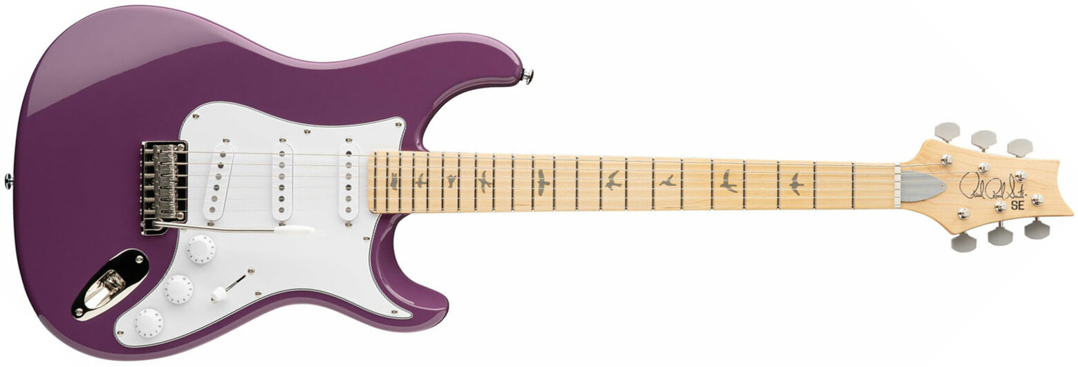 Prs John Mayer Se Silver Sky Maple Signature 3s Trem Mn - Summit Purple - Guitare Électrique Signature - Main picture