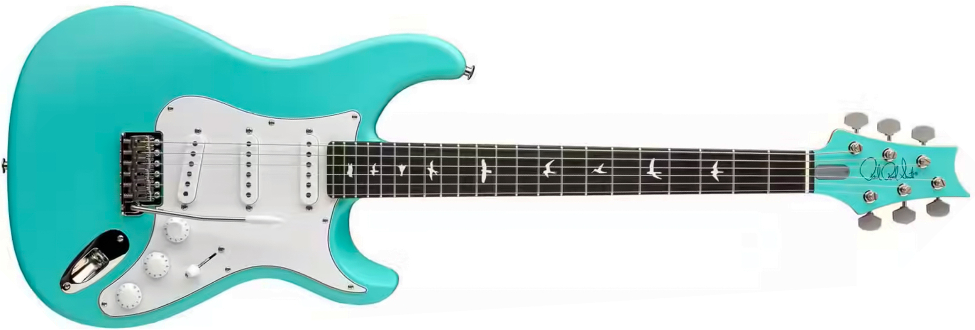 Prs John Mayer Silver Sky Bolt-on Usa Ltd Trem 3s Rw - Wild Blue Satin - Guitare Électrique Double Cut - Main picture