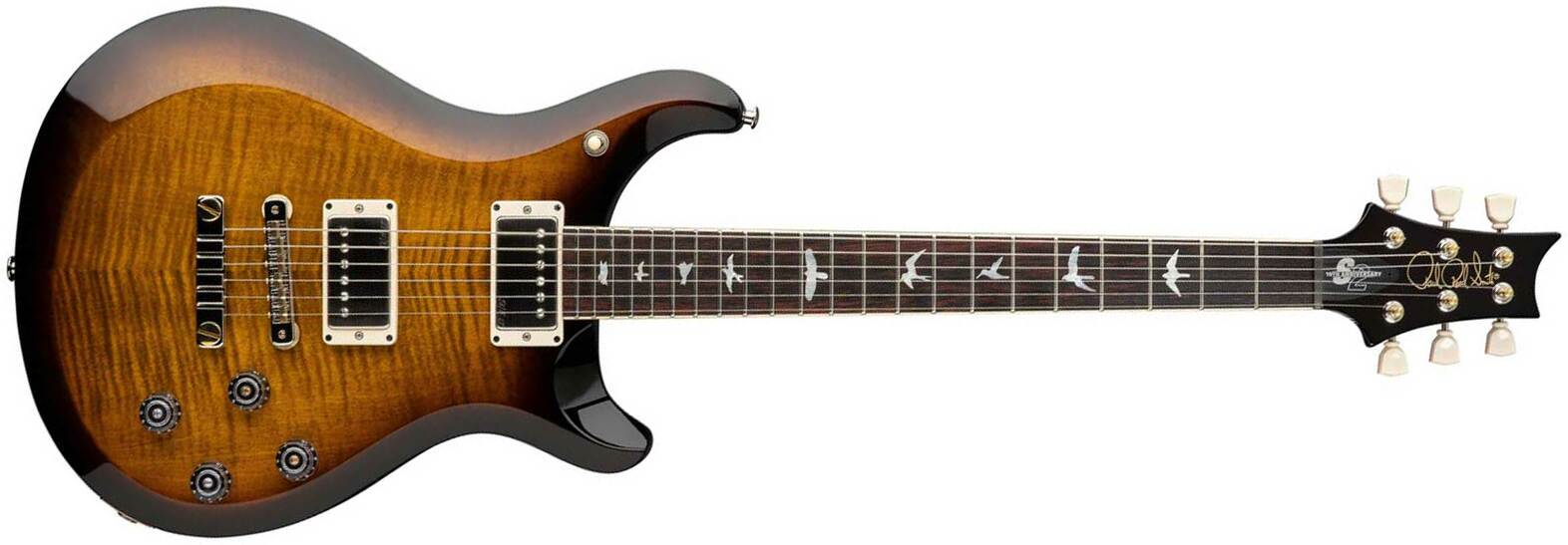 Prs Mccarty 594 10th Ltd S2 Usa 2h Ht Rw - Black Amber - Guitare Électrique Double Cut - Main picture