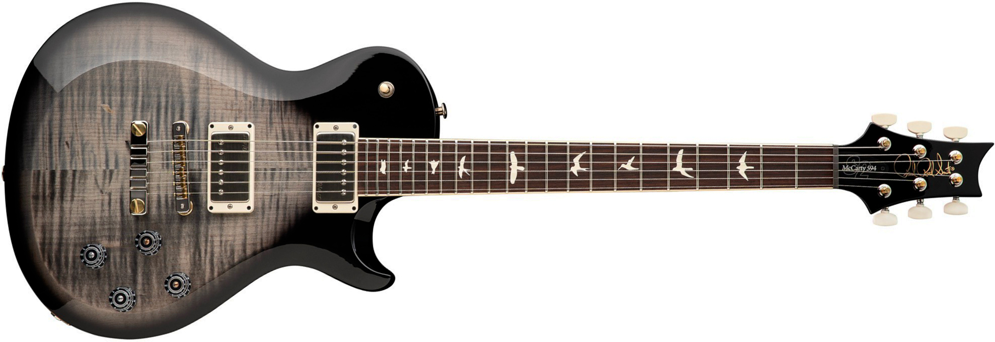 Prs Mccarty 594 Singlecut S2 Usa 2h 58/15lt Ht Rw - Faded Gray Black Burst - Guitare Électrique Single Cut - Main picture