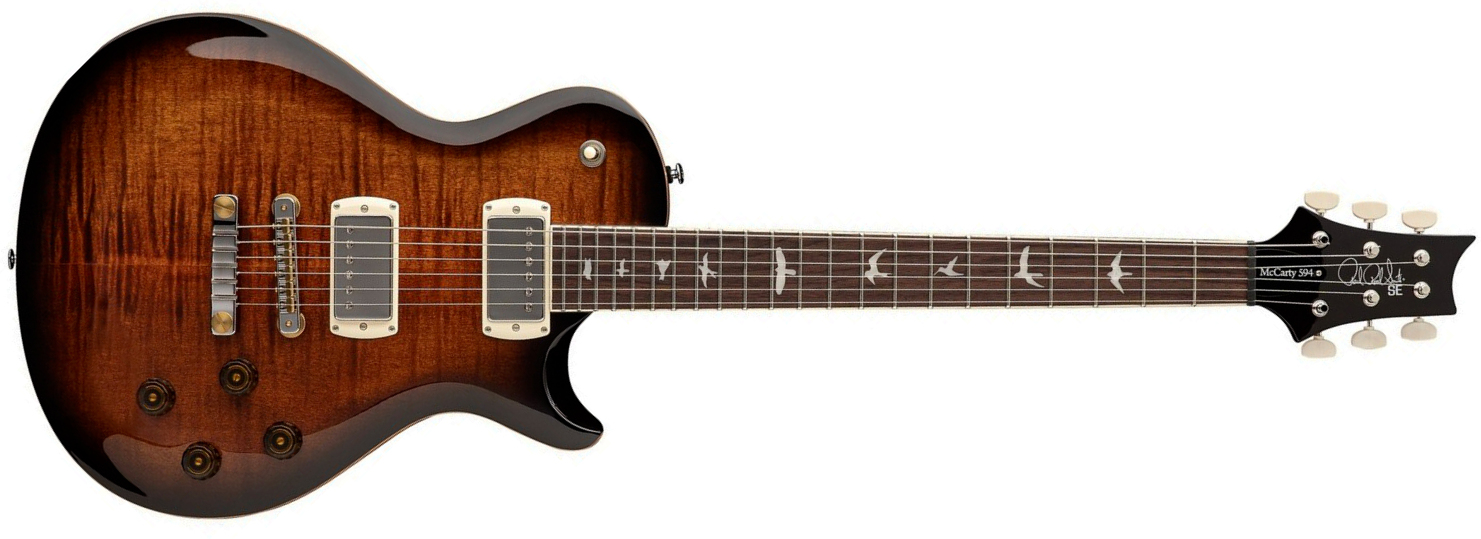 Prs Mccarty 594 Singlecut Se (wing Tuners) 2h Ht Rw - Black Gold Burst - Guitare Électrique Single Cut - Main picture