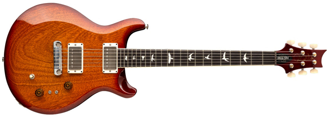 Prs Mira 594 S2 Usa 2h Ht Rw - Dark Cherry Sunburst - Guitare Électrique Double Cut - Main picture