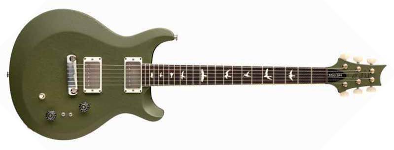 Prs Mira 594 Satin S2 Usa 2h Ht Rw - Matcha Green - Guitare Électrique Double Cut - Main picture