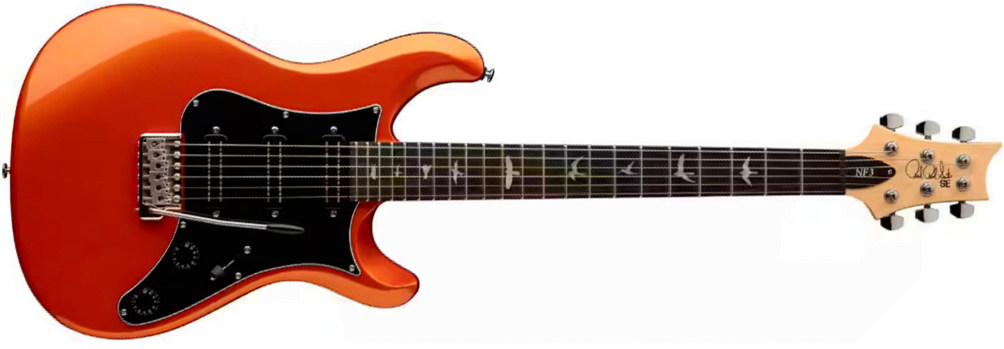 Prs Nf3 Se Bolt-on 3h Trem Rw - Metallic Orange - Guitare Électrique Single Cut - Main picture