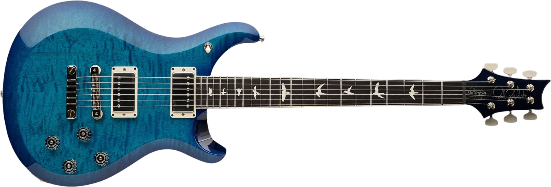Prs S2 Mccarty 594 Usa 2h 58/15lt Ht Rw - Lake Blue - Guitare Électrique Double Cut - Main picture