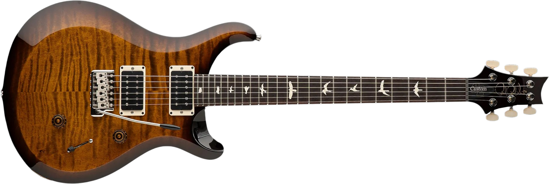Prs S2 Mccarty 594 Usa 2h 58/15lt Ht Rw - Black Amber - Guitare Électrique Double Cut - Main picture