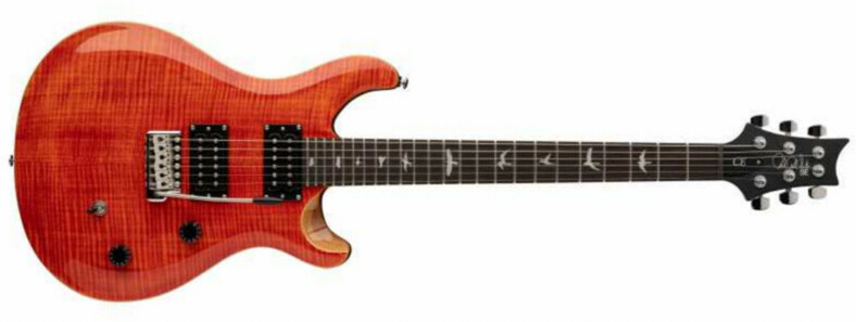 Prs Se Ce 24 Hh Trem Mn - Blood Orange - Guitare Électrique Double Cut - Main picture