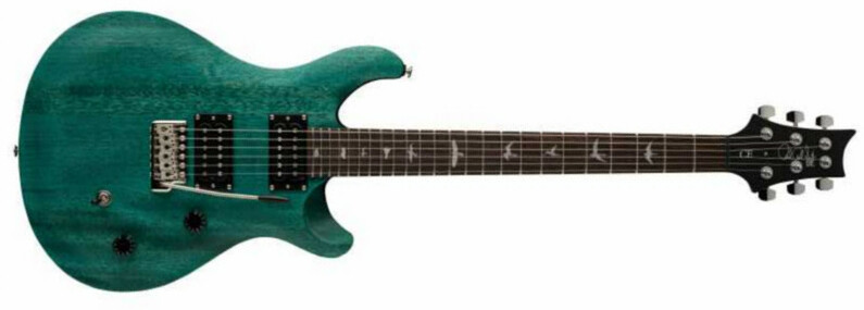 Prs Se Ce 24 Standard Hh Trem Mn - Satin Turquoise - Guitare Électrique Double Cut - Main picture