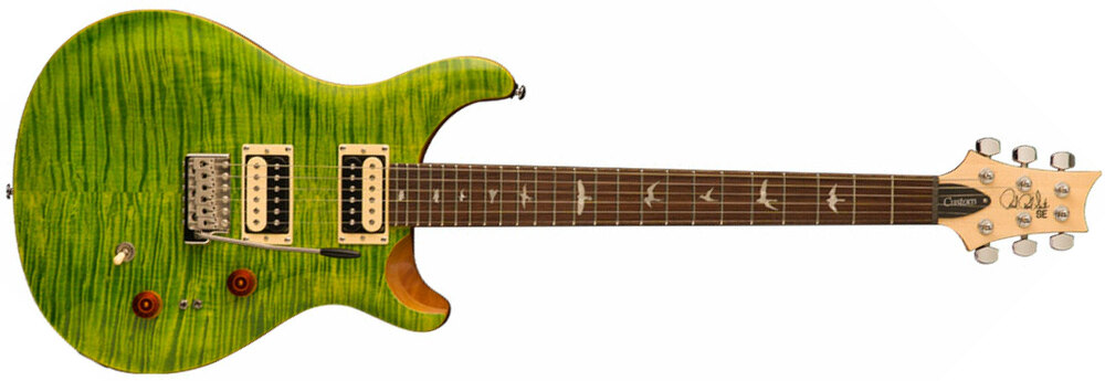 Prs Se Custom 24-08 2021 2h Trem Rw +housse - Eriza Verde - Guitare Électrique Double Cut - Main picture