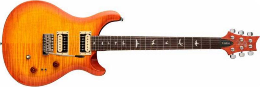 Prs Se Custom 24-08 2021 2h Trem Rw +housse - Vintage Sunburst - Guitare Électrique Double Cut - Main picture