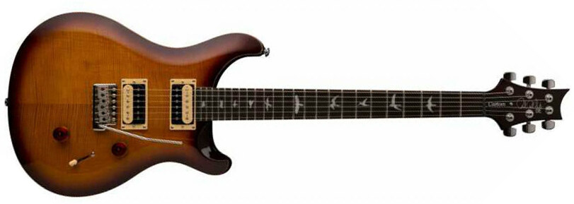 Prs Se Custom 24 2018 Hh Trem Rw - Tobacco Sunburst - Guitare Électrique Double Cut - Main picture