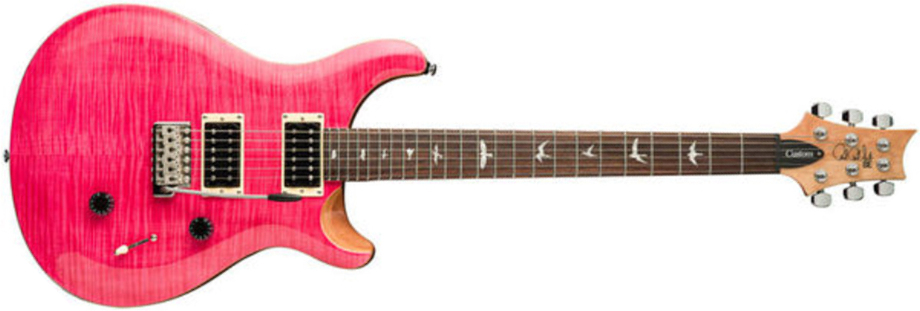 Prs Se Custom 24 2021 Hh Trem Rw +housse - Bonnie Pink - Guitare Électrique Double Cut - Main picture