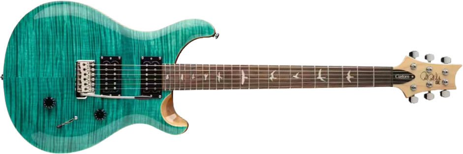 Prs Se Custom 24 2h 85/15s Trem Rw - Turquoise - Guitare Électrique Double Cut - Main picture