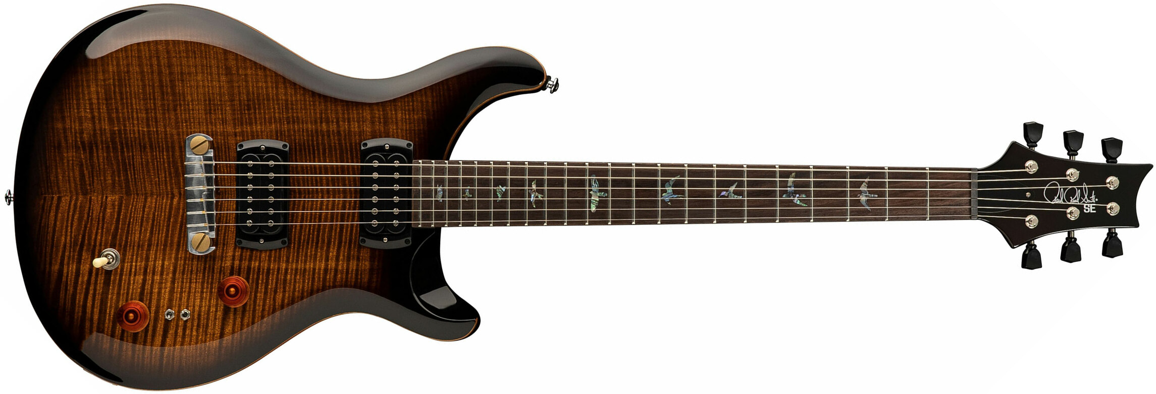 Prs Se Paul's Guitar 2h Ht Rw - Black Gold Burst - Guitare Électrique Double Cut - Main picture